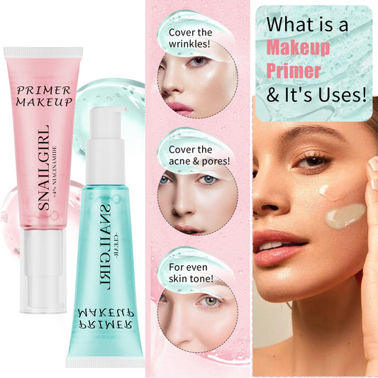 Hydrating Gel Face Primer – Smoothing, Pore-Minimizing, Colorless Makeup Base for Long-Lasting Makeup