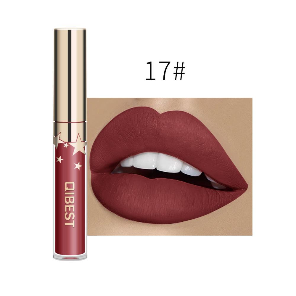 QIBEST Matte Non-Stick Lip Gloss – Long-Lasting & Waterproof