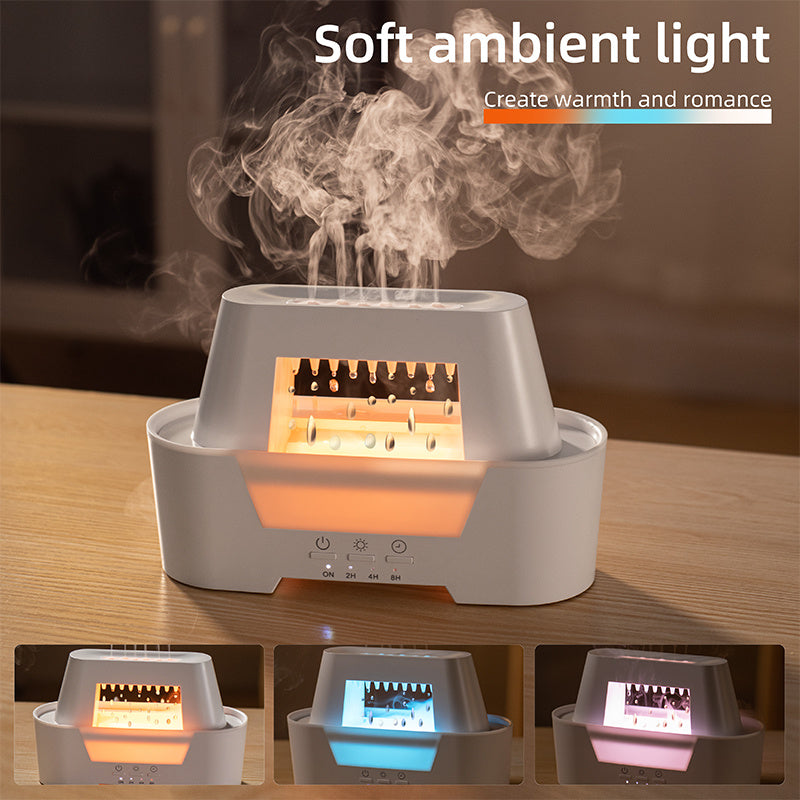 Rain Drop Ultrasonic Humidifier – 300ml Cool Mist Aroma Diffuser with Remote Control for Home & Office