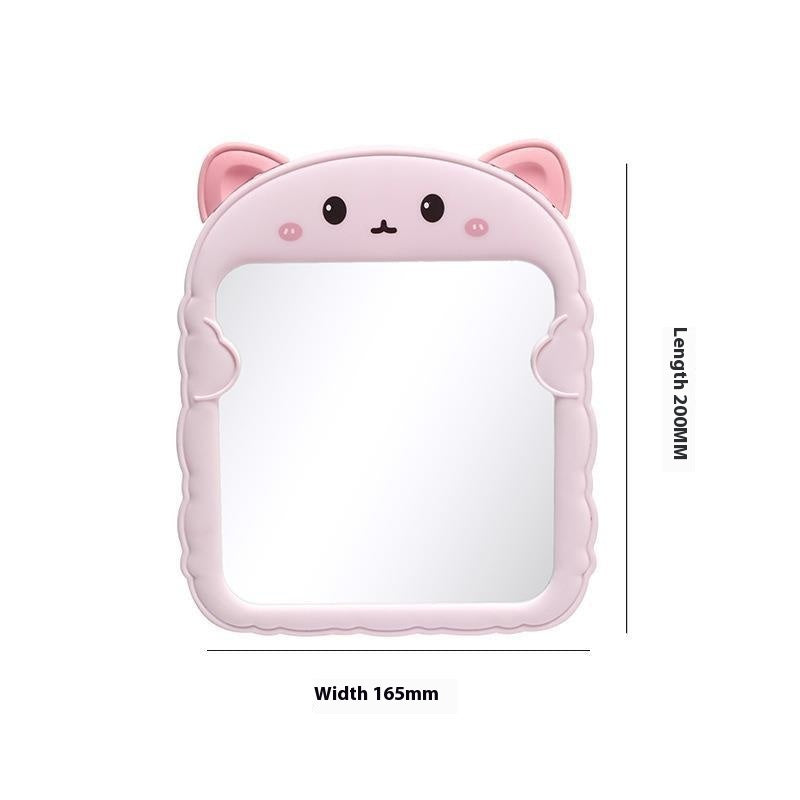 Foldable Portable Vanity Mirror – High-Definition Desktop & Wall-Mount Makeup Mirror for Student Dorms & Home Use