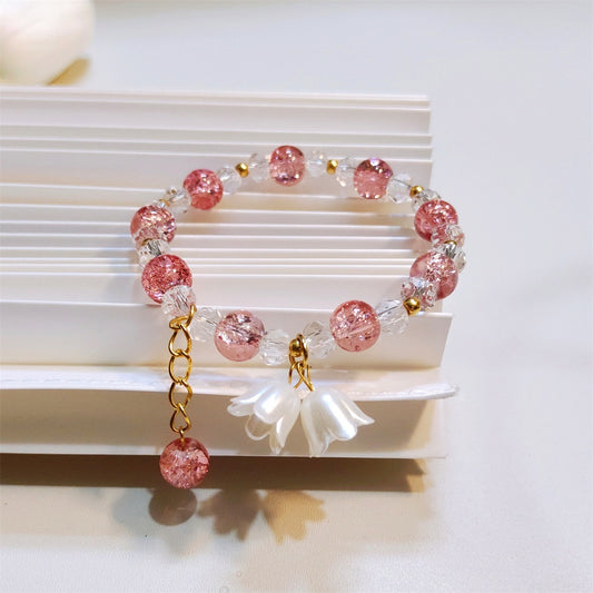 Simple Colorful Glaze Lily Bracelet – Trendy & All-Match Design