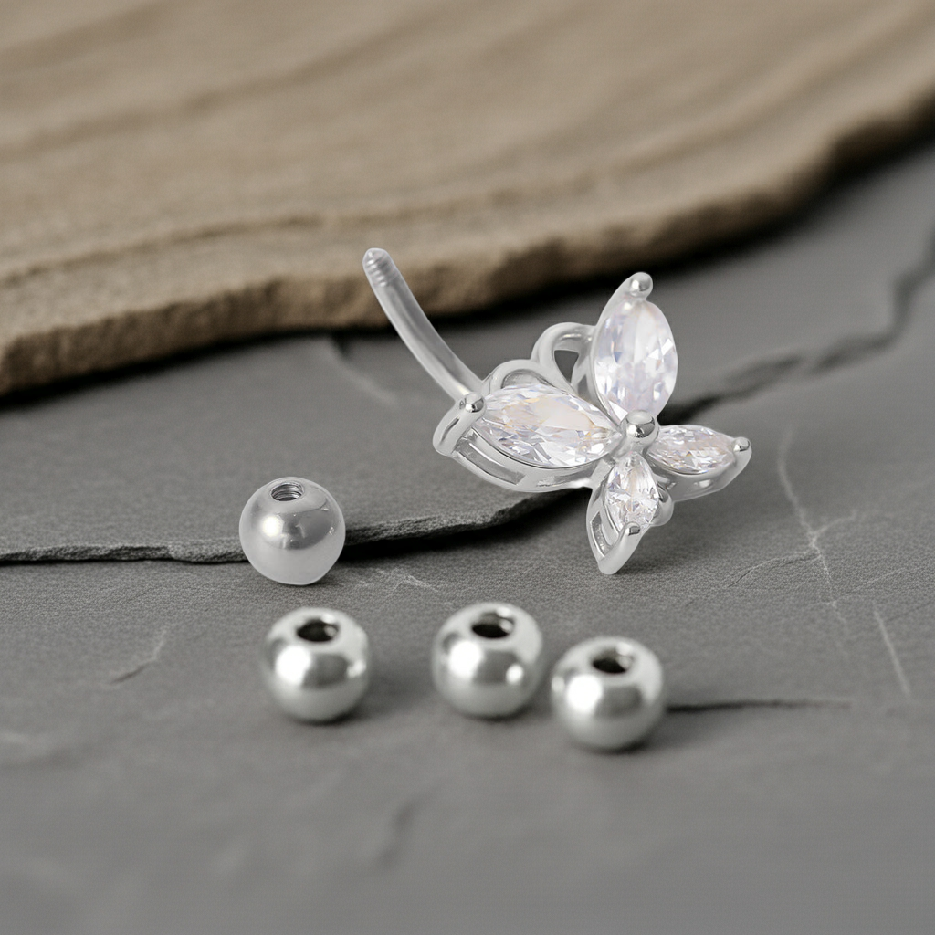 Butterfly Elegance: Creative Body Jewelry for Bold Fashionista
