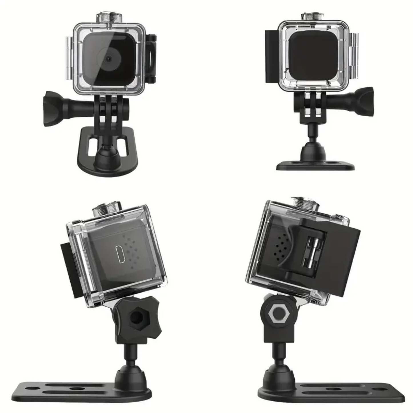 Mini Action Camera 1080P Full HD | SQ28 Waterproof Sports Camera with Auto AI Night Vision, Rechargeable Battery, and Outdoor HD Aerial Photography