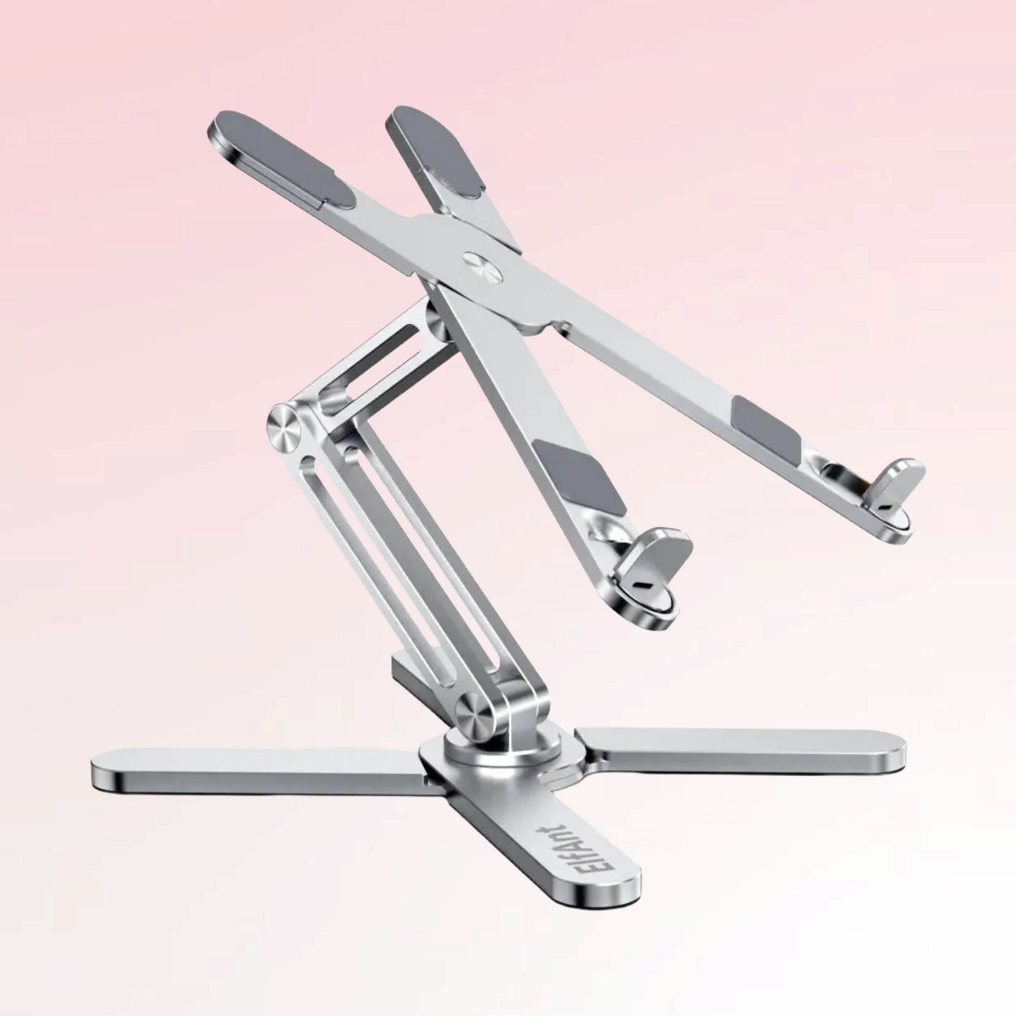 360° Rotating Foldable Aluminum Laptop Stand – Adjustable Height Notebook Holder with Heat Dissipation & Stable Triangular Support