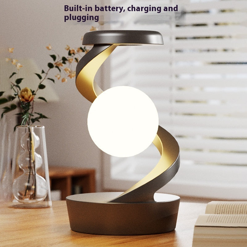 Rechargeable Desk Lamp with Hand-Wave Sensor & Wireless Phone Charging – LED Night Light for Bedroom, Desktop, Camping, and Outdoor Use
