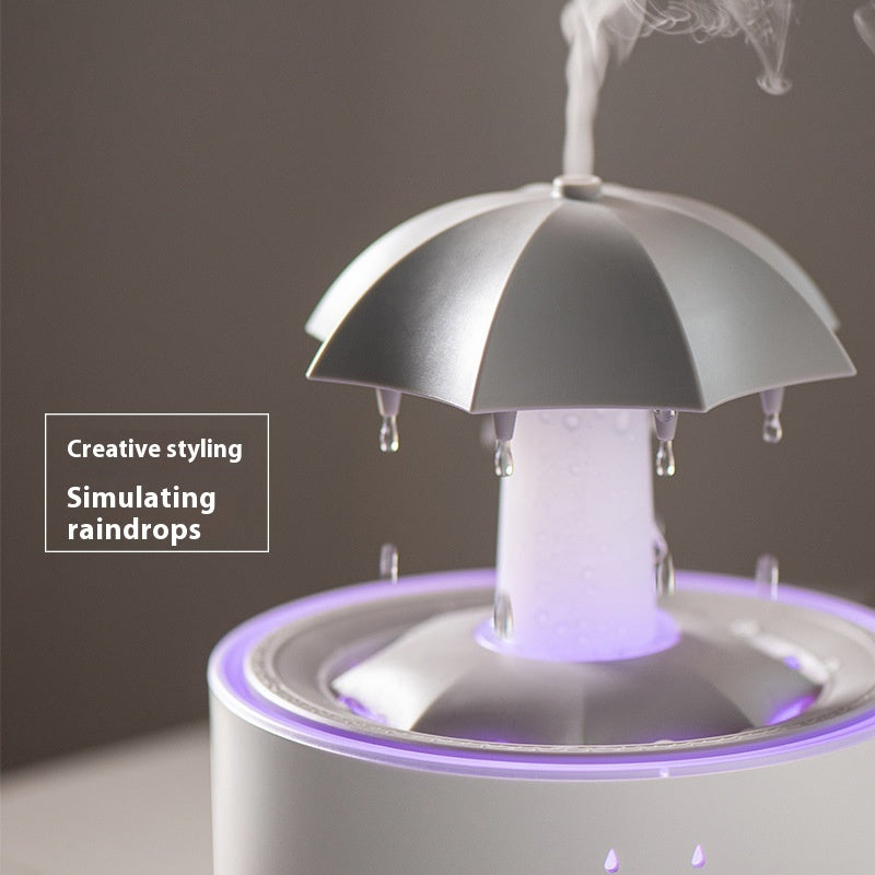 Raindrop Aromatherapy Humidifier – Rotating Water Drop Diffuser for Home & Office