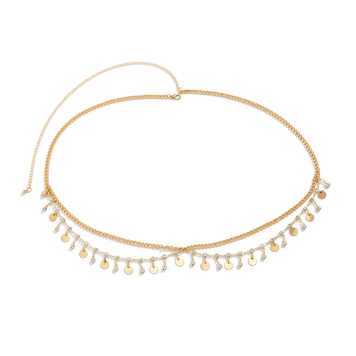 Bikini Rhinestone Multi-Layer Waist Chain with Butterfly & Tassel Body Decorations