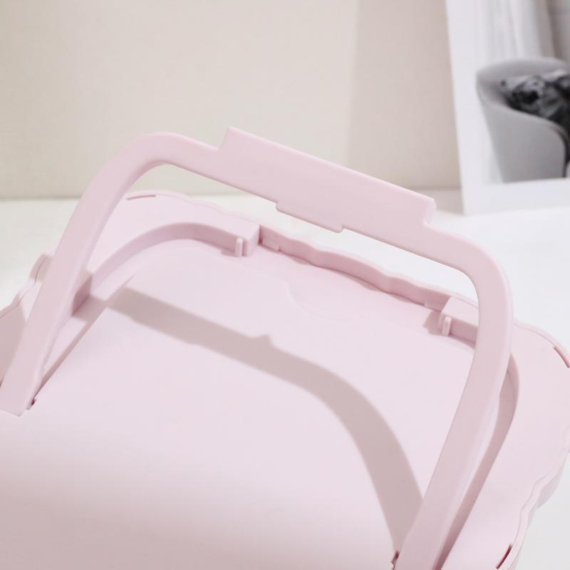 Foldable Portable Vanity Mirror – High-Definition Desktop & Wall-Mount Makeup Mirror for Student Dorms & Home Use