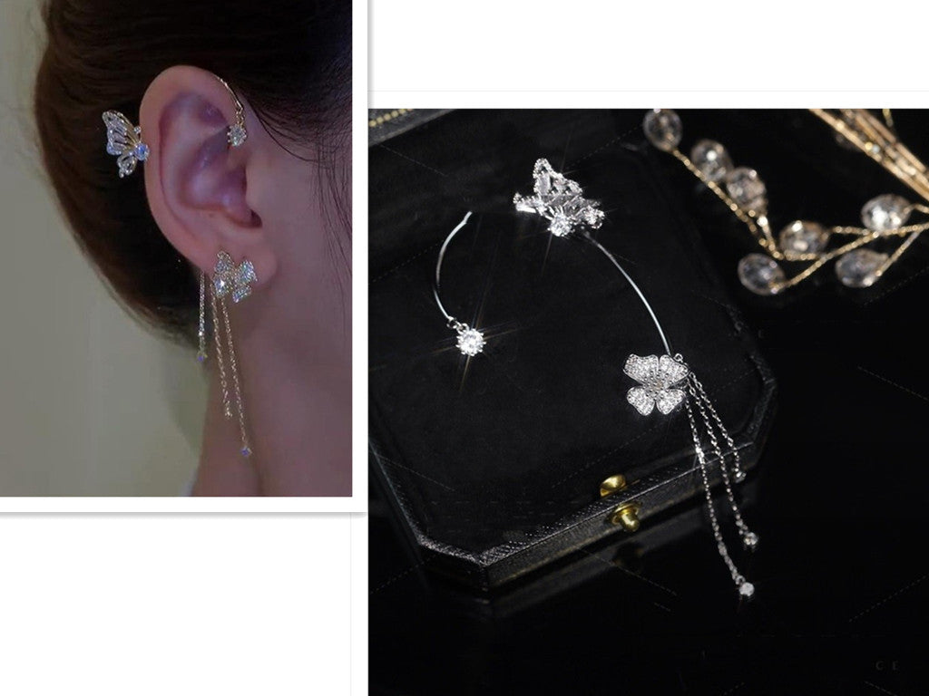 Delicate Butterfly Tassel Earrings – Perfect for Women’s Everyday Style