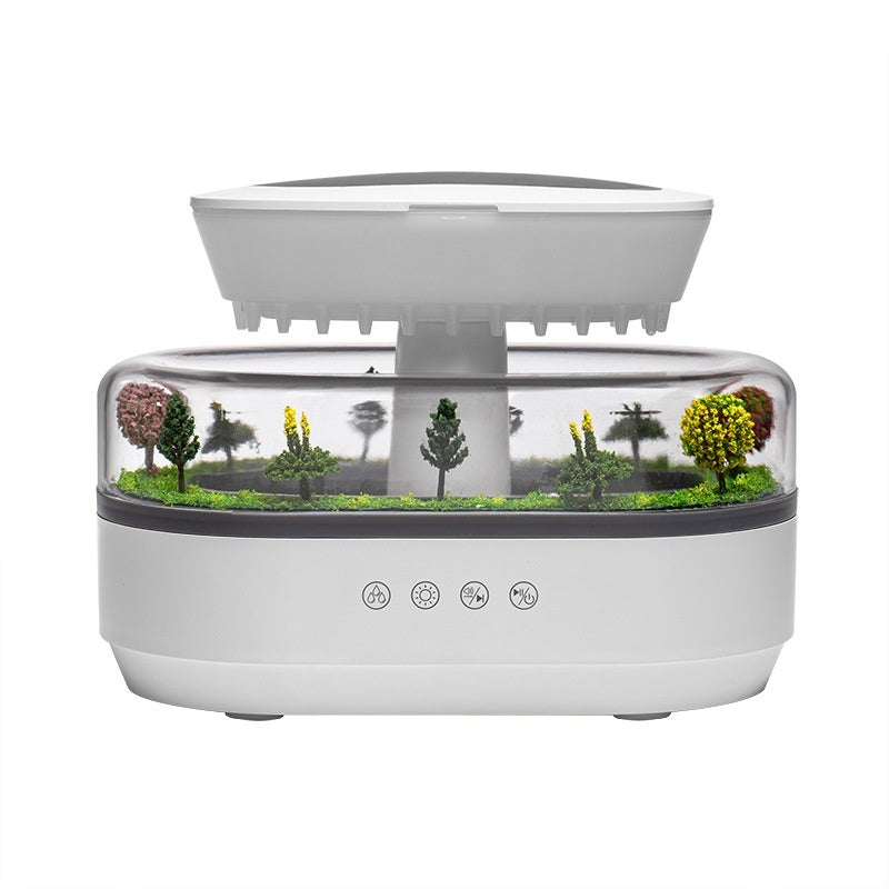 Mini Aromatherapy Humidifier – Quiet Raindrop Diffuser with White Noise for Home, Office & Yoga, Perfect Gift for Bedroom or Desk