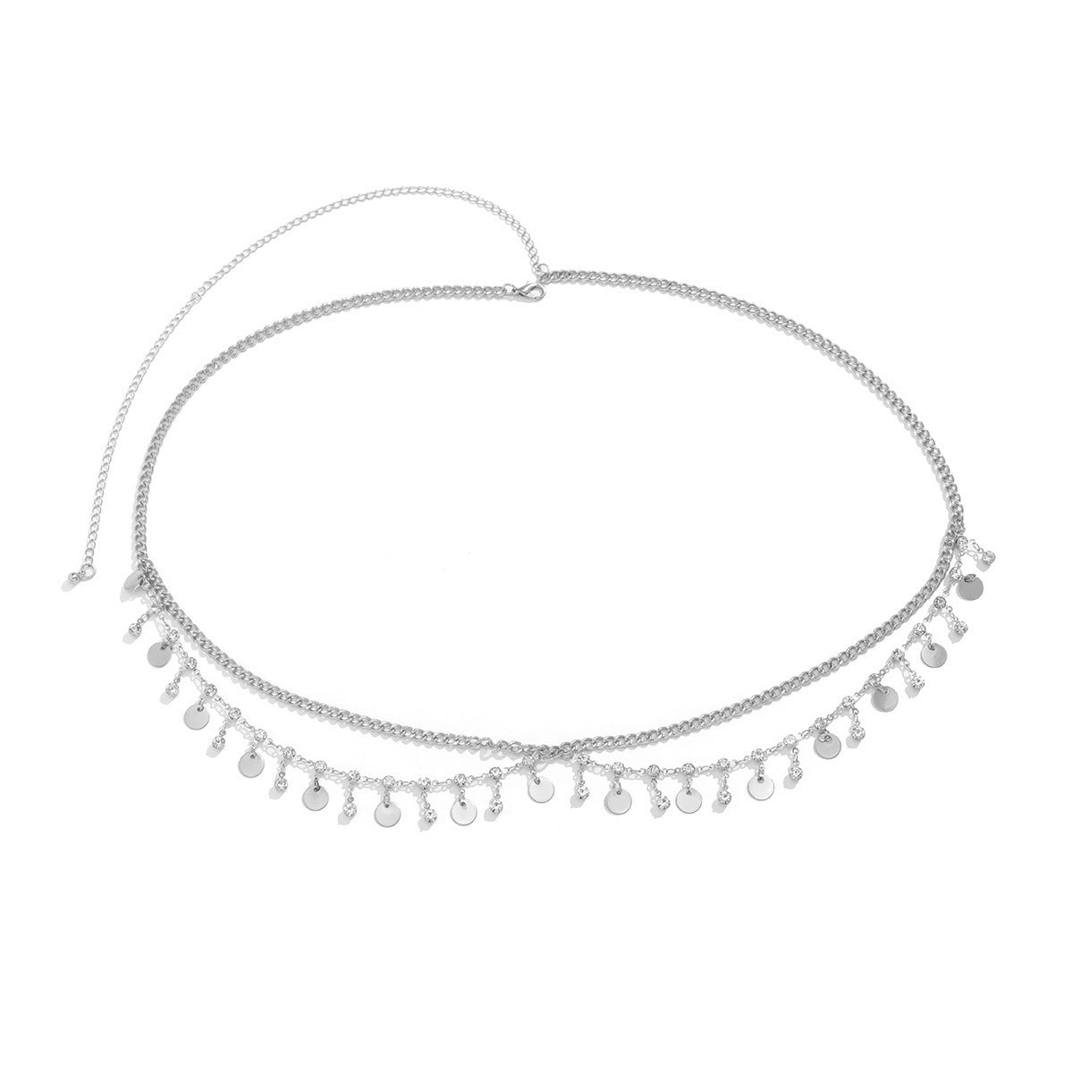 Bikini Rhinestone Multi-Layer Waist Chain with Butterfly & Tassel Body Decorations