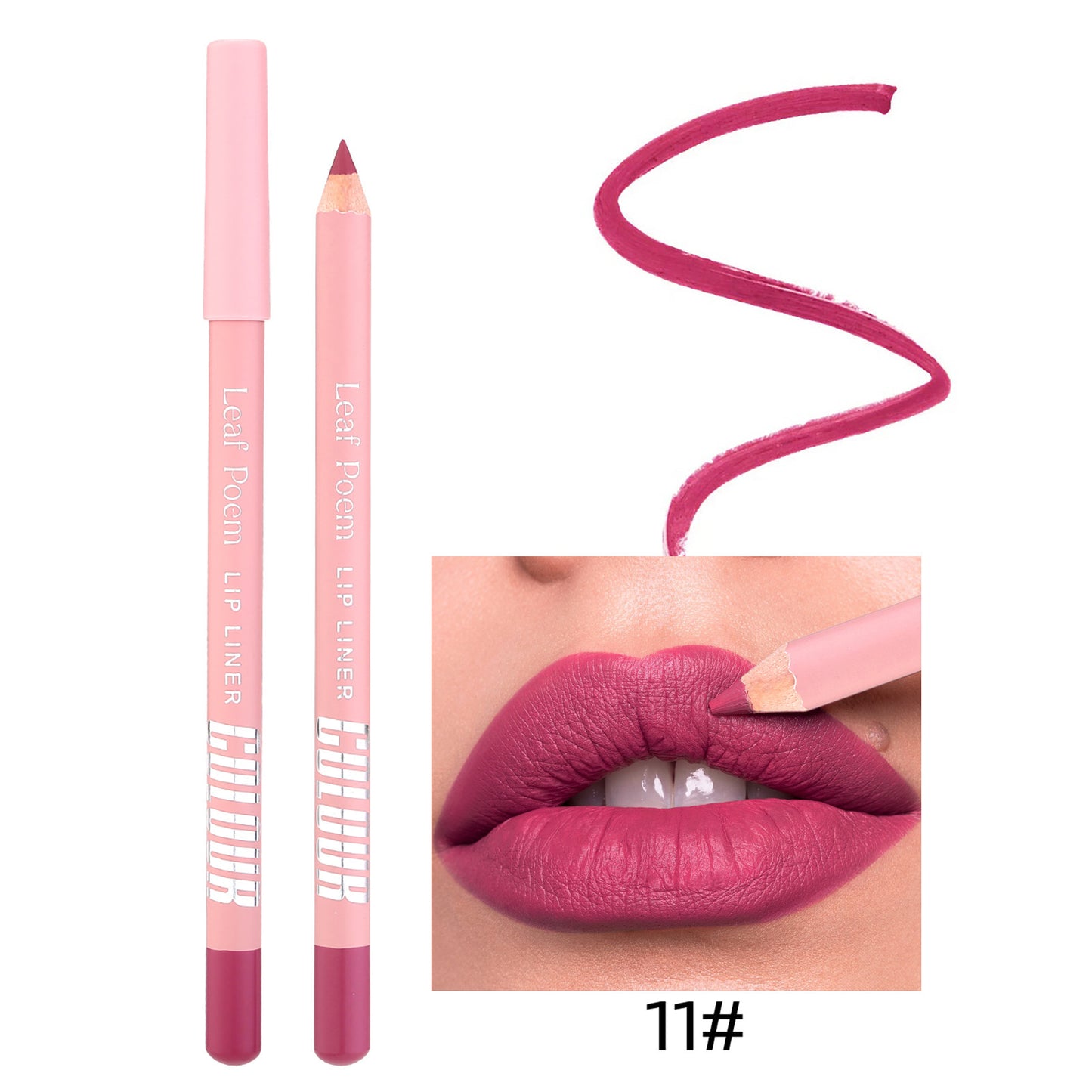 12-Color Matte Lipstick and Lip Liner