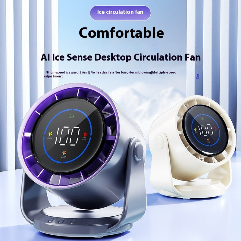 Portable USB Desk Fan with Adjustable Speed & Digital Display | High-Speed Cooling Fan for Office, Home, and Indoor Use