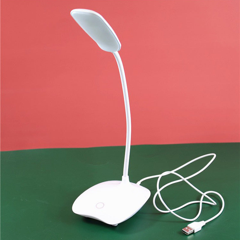 Mini Folding LED Desk Lamp – Portable Eye Protection Study Light, Adjustable Angle, Battery Powered, Ideal for Dormitory & Reading