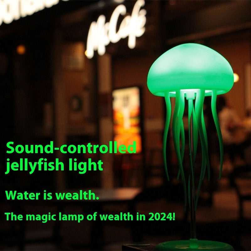 LED Jellyfish Mood Lamp – Portable Night Light & Smart Table Lamp for Bedside or Desk Decor