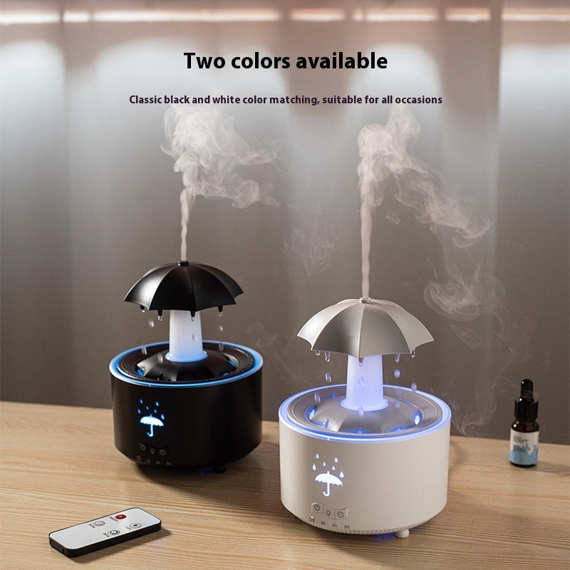 Raindrop Aromatherapy Humidifier – Rotating Water Drop Diffuser for Home & Office