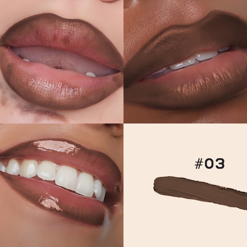 2-in-1 Matte Lip Liner and Transparent Moisturizing Lip Gloss Duo