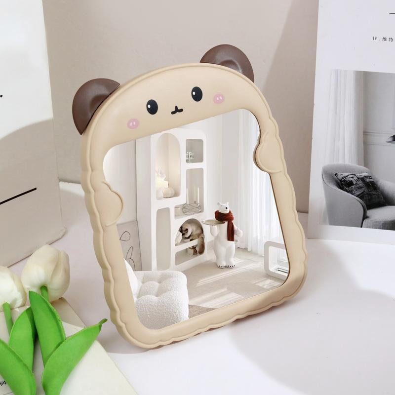 Foldable Portable Vanity Mirror – High-Definition Desktop & Wall-Mount Makeup Mirror for Student Dorms & Home Use