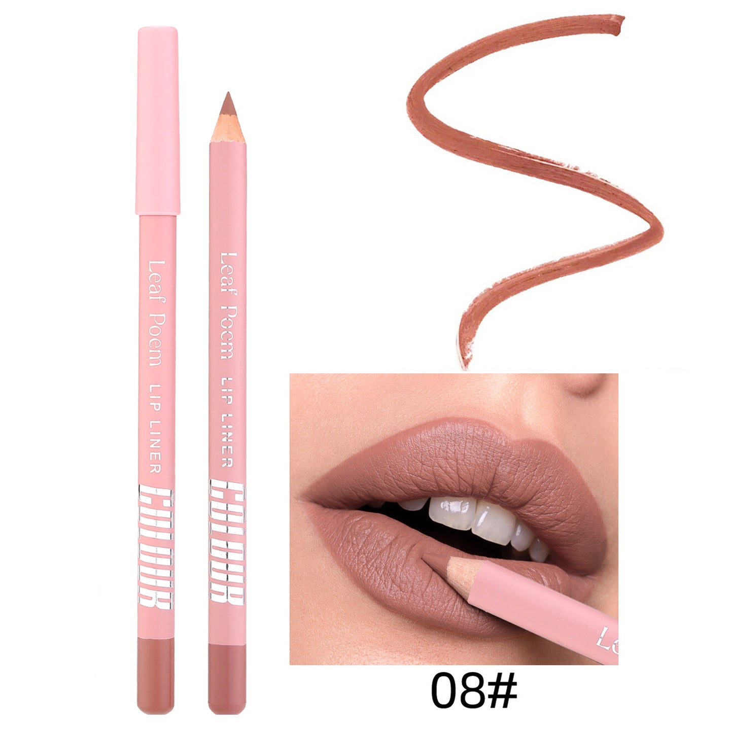12-Color Matte Lipstick and Lip Liner