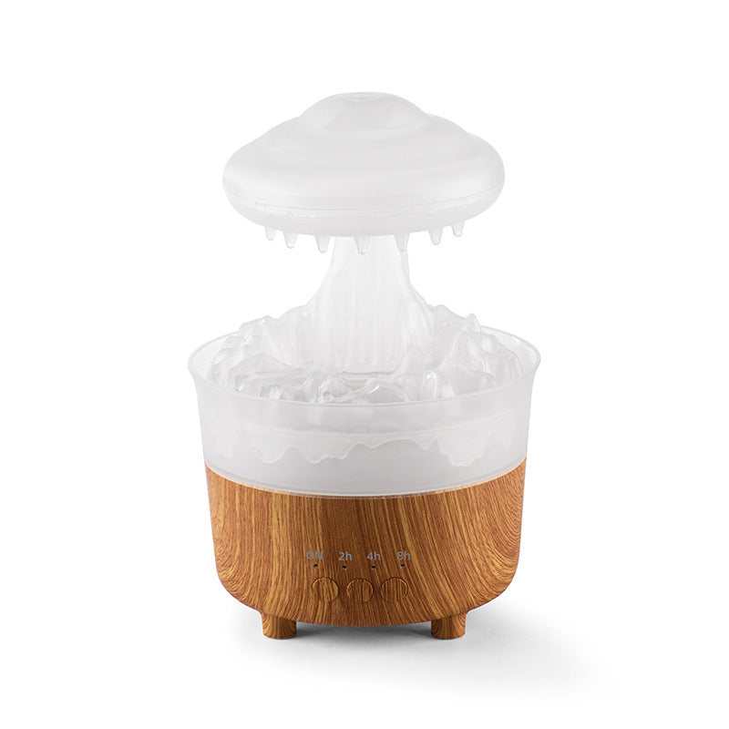 Rain Cloud Humidifier with Raindrop Sound & 7-Color LED - Essential Oil Diffuser & Night Light for Relaxation & Sleep