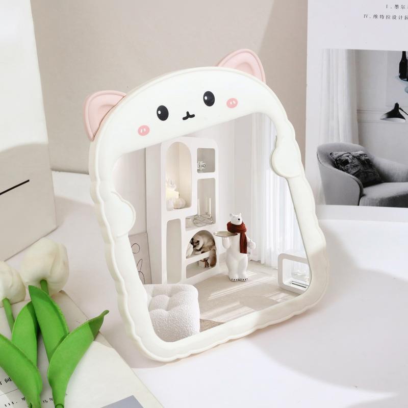 Foldable Portable Vanity Mirror – High-Definition Desktop & Wall-Mount Makeup Mirror for Student Dorms & Home Use