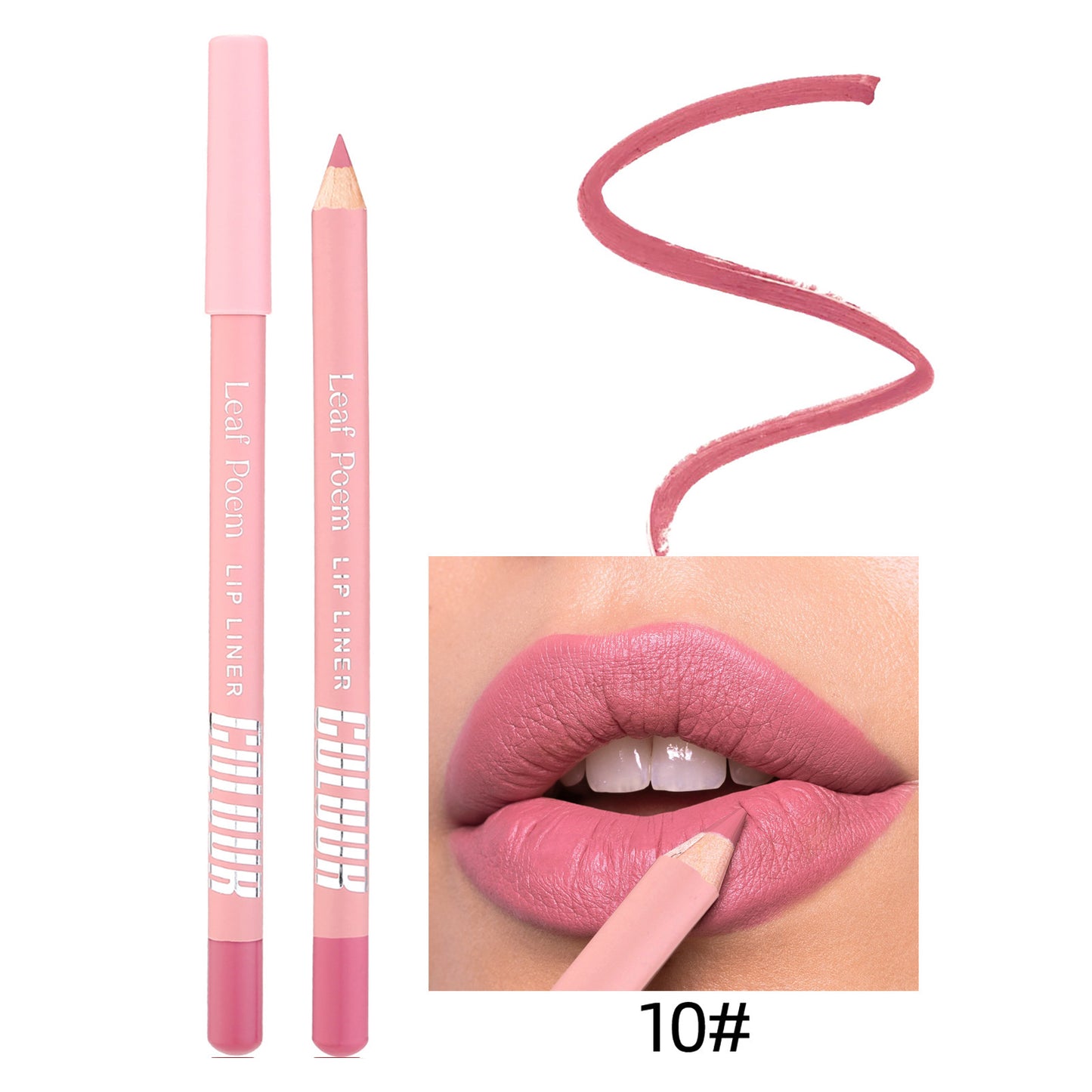 12-Color Matte Lipstick and Lip Liner