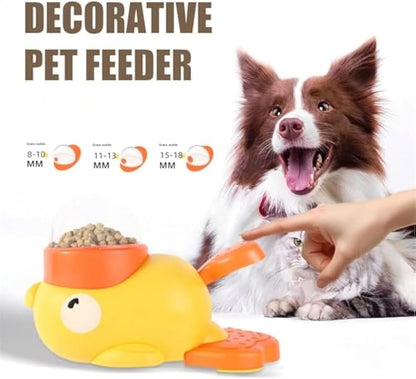 Dog Puzzle Feeder – Interactive Pet Food & Treat Dispenser, Cartoon Duck Design, Anti-Slip Automatic Feeder for Dog Training