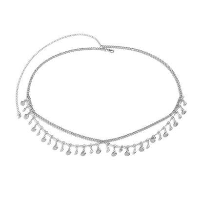 Bikini Rhinestone Multi-Layer Waist Chain with Butterfly & Tassel Body Decorations