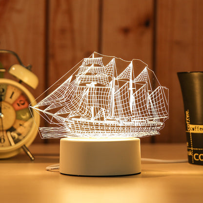 Creative Electronic LED Night Light – Bedroom & Bedside Decor