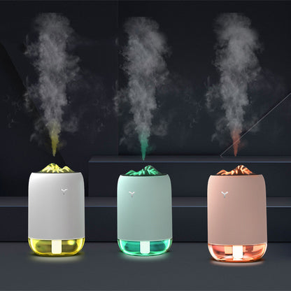 Magic Flame Humidifier & Aroma Diffuser – Mini USB Atomizer for Home, Car, Desktop, and Office