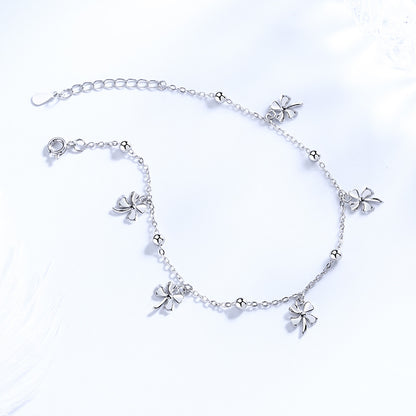 Women's Beaded Clover Anklet – Chic & Versatile Accessory
