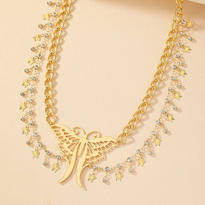 Elegant Gold Butterfly Waist Chain – Boho Beaded Belly Jewelry with Glass Accents for Women