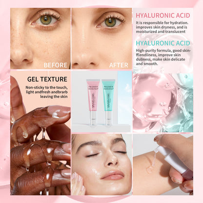 Hydrating Gel Face Primer – Smoothing, Pore-Minimizing, Colorless Makeup Base for Long-Lasting Makeup