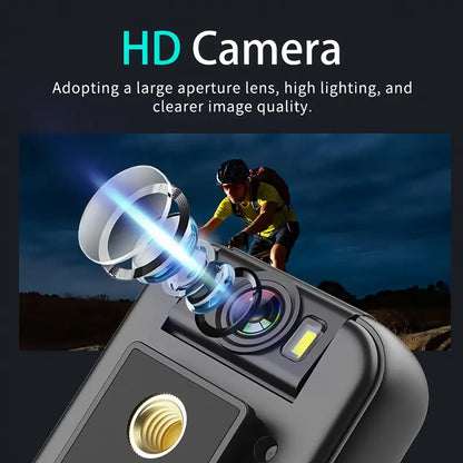 4K WiFi Outdoor Sports Action Camera – 180° Rotating Lens, Magnetic Clip, Wireless Recording & Waterproof Design for Cycling, Driving, and Motorcycle Riding