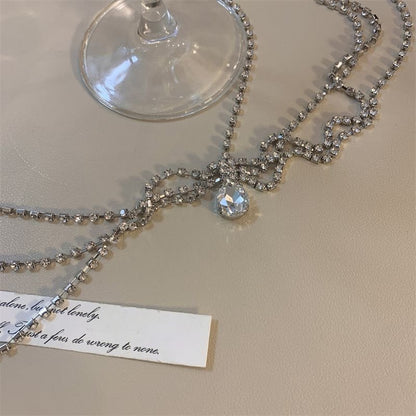 Exotic Vintage-Style Rhinestone Chest Harness Necklace