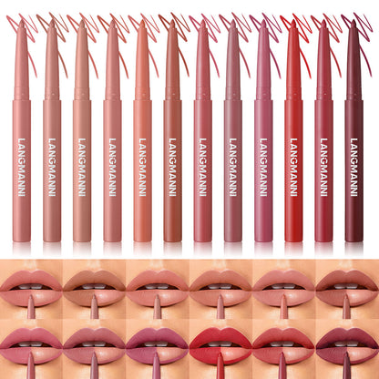 12-Color Matte Lip Liner Collection