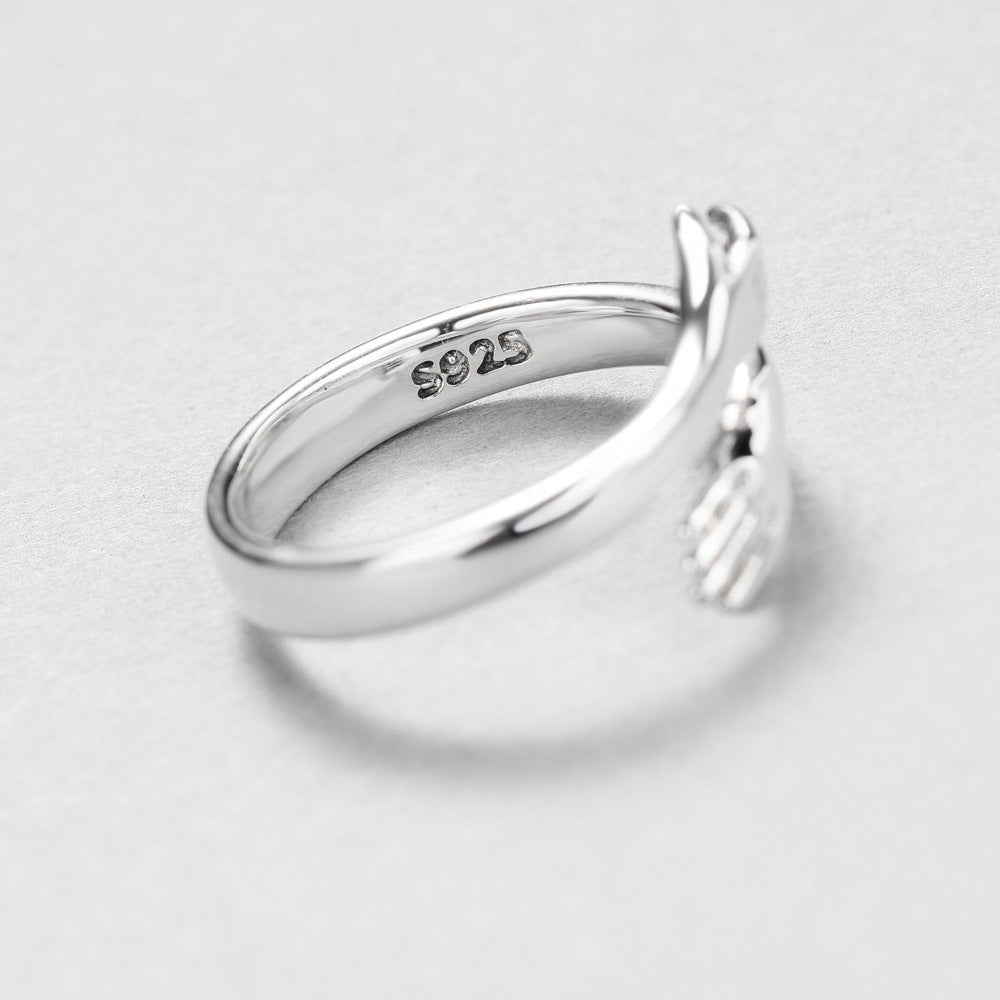 Adjustable Couple Ring – Open Band Love Ring for Lovers