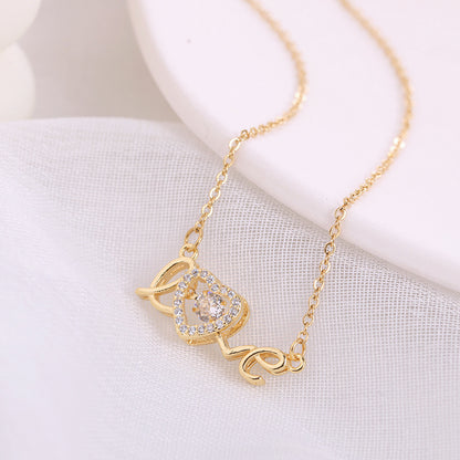 Smart Love Necklace for Women – Titanium Steel Clavicle Chain Valentine's Day Gift