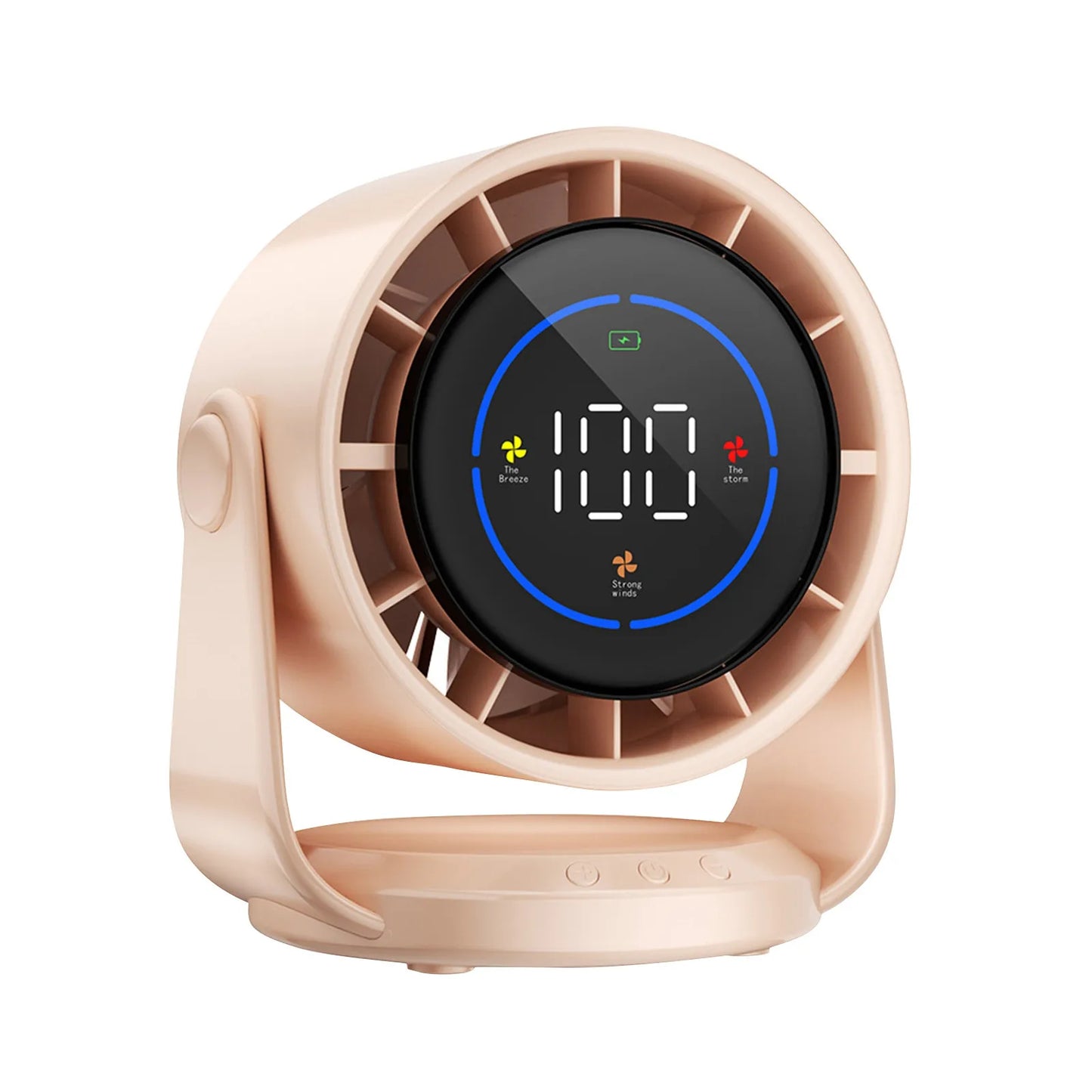 Portable USB Desk Fan with Adjustable Speed & Digital Display | High-Speed Cooling Fan for Office, Home, and Indoor Use