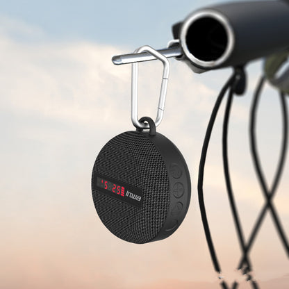Smart LED Display Bluetooth Speaker – Portable Waterproof Wireless Cycling Speaker with Subwoofer, TF Card Support, Hands-Free Calling, and Dustproof Outdoor Design