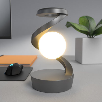 Rechargeable Desk Lamp with Hand-Wave Sensor & Wireless Phone Charging – LED Night Light for Bedroom, Desktop, Camping, and Outdoor Use