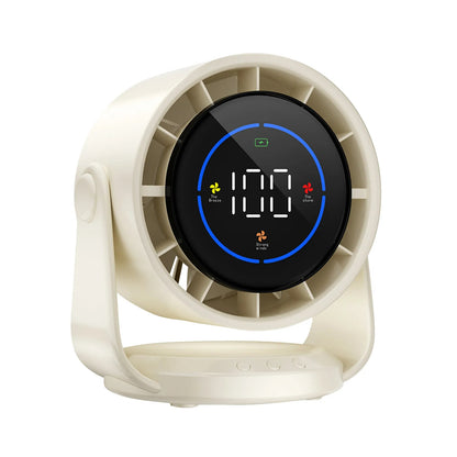 Portable USB Desk Fan with Adjustable Speed & Digital Display | High-Speed Cooling Fan for Office, Home, and Indoor Use
