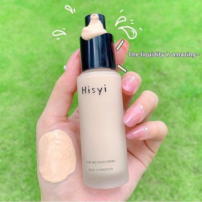 Flawless Coverage Liquid Foundation – Lightweight, Waterproof, Brightening Concealer