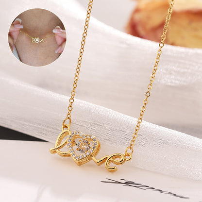 Smart Love Necklace for Women – Titanium Steel Clavicle Chain Valentine's Day Gift