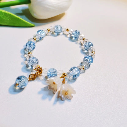 Simple Colorful Glaze Lily Bracelet – Trendy & All-Match Design