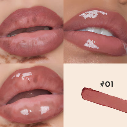 2-in-1 Matte Lip Liner and Transparent Moisturizing Lip Gloss Duo
