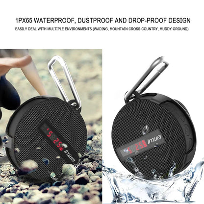 Smart LED Display Bluetooth Speaker – Portable Waterproof Wireless Cycling Speaker with Subwoofer, TF Card Support, Hands-Free Calling, and Dustproof Outdoor Design