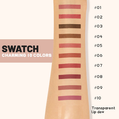 2-in-1 Matte Lip Liner and Transparent Moisturizing Lip Gloss Duo