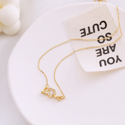 Smart Love Necklace for Women – Titanium Steel Clavicle Chain Valentine's Day Gift