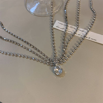 Exotic Vintage-Style Rhinestone Chest Harness Necklace